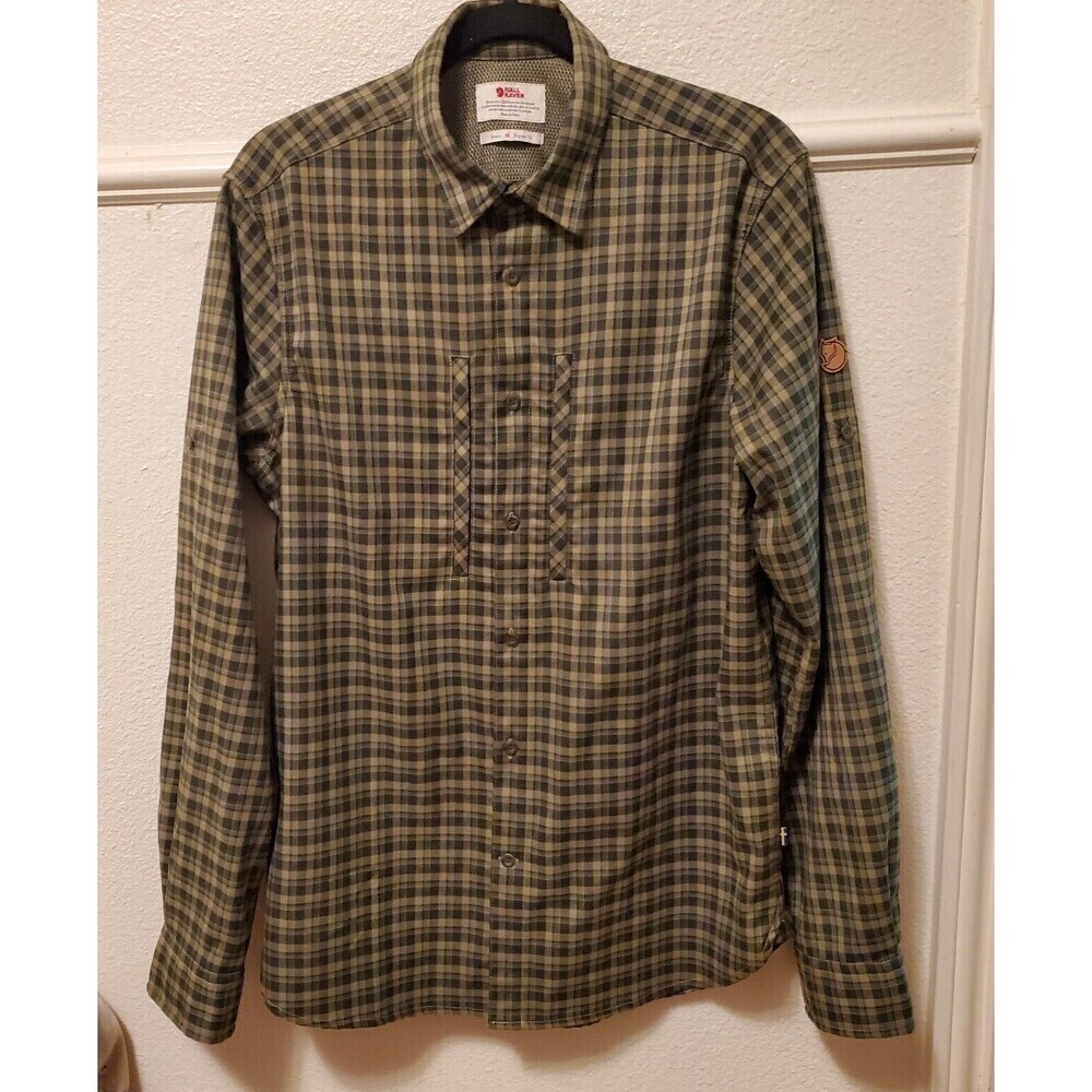 Fjallraven Shirt Lappland Flannel Button Up Long Sleeve Plaid 90830 Mens Sz M